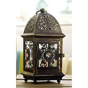 Metalen Kandelaar - Zwart - GT11H006 - Decoratieve Kaars Houder - Voor Thuis Decoratie