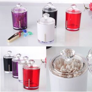 Acryl Tandenstoker Dispenser Katoen Bud Tip Stick Container Doos Houder Tamponneerstaafje Case Kan DAG