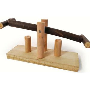 1PC Natuurlijke Houten Vogel Baars U Vorm Stand Pa... – Grandado