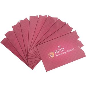10 Stuks Anti Diefstal Voor Rfid Credit Card Protector Blokkeren Sleeve Skin Case Cover