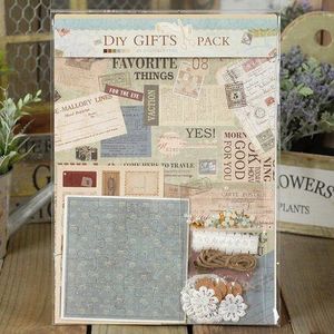 A4 Vintage Decoratieve Papers Planner Journal Deco Pack Reizen Scrapbooking Benodigdheden