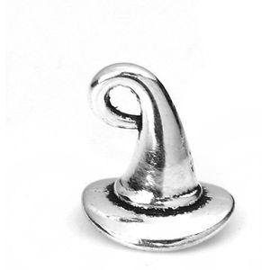 50 Pcs Zinklegering Halloween Charms Pompoen, Tand, Heks Hoed, hond Bone &amp; Schedel Hangers Voor Diy Sieraden Maken