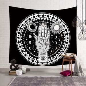 Vintage Zon En Maan Indische Mandala Tapijt Muur Opknoping Hippie Sprei Gypsy Art Decor Bohemian Strand Mat 95x73cm