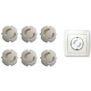 Elektrische Veiligheid Minisium Kind Security Product (Socket Cover-Stopcontact Min Kind Bescherming (Geaard) pakket Inter 6 Pcs