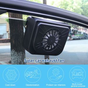 Auto Solar Fan Styling Auto Solar Fan Auto Solar Fan Goedkope Handige Universele 15*6*11 Cm Abs 2V Zwart Voor Voertuigen