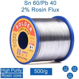 500G Solderen Draad Soldeer Spoel Rosin Gevulde Soldeer 0.8/1.0/2.0Mm Lassen Flux Lassen Draden elektrische Reparatie Accessoires