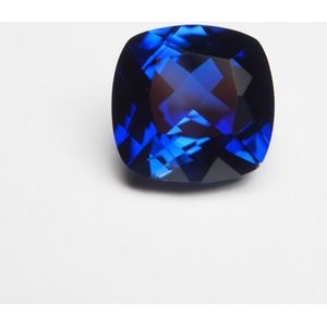 10*10 Mm 5 Cts 1 Stuk Lab Creat Sapphire Stone Royal Blue Losse Edelsteen Kussen Cut Sapphire Ring oorbel Voor