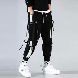 Mannen Casual Broek Hip-Hop Jogger Mannen Zwarte Harem Overalls Multi-Pocket Lint Mannen 'S Sport Broek Streetwear