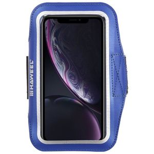 HAWEEL Sport Armband Case Voor iPhone XS XR XS Max 8 plus 7 plus Armbacd met Oortelefoon Gat & Key pocket Voor Galaxy S9 + S8 + S6 S5