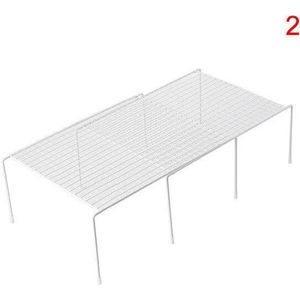 Multifunctionele Kast Plank Organisatoren Stapelbaar Uitbreidbaar Set Van 2 Metalen Keuken Teller Metalen Planken E2S