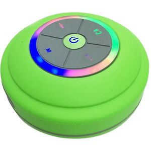 Outdoor Bluetooth Speaker Zuignap Waterdichte Draadloze Auto Mobiele Telefoon Speaker Ondersteuning Geheugenkaart Met LED Lamp FM Radio