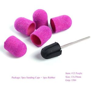 Multi-size Elektrische Nail Boor Schuurbanden Caps 150 Grip Rubber Doorn Machine Frees voor Manicure Gereedschap CH721