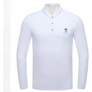 Herfst Mannen Golf Lange Mouw Polo-Shirt Slim Fit Sneldrogend Functionele Kleding