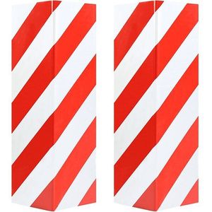 2 Stuks Hoge Zichtbaarheid Reflecterende Sticker Garage Wall Protector Foam Muur Hoek Guard Auto Deur Protector Veiligheid Parking