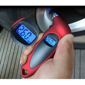 Digitale Bandenspanningsmeter Lcd Backlight Auto Motorcycle Tire Gauge Air Tire Gauge Monitor Barometer Band Tester Meter