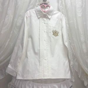 Japanse College Stijl Jk Uniform Lange Mouwen Vrouwen Herfst En Winter Bovenkleding Wit Shirt Uniform shirt