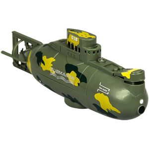 Mini Afstandsbediening Submarine Mini Rc Water Boot Speelgoed Race Boot Model 6 Ch Elektrische Boot Speelgoed Educatief Speelgoed kids-Groen