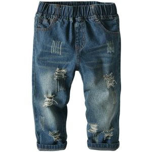 Focusnorm 1-7Y Kids Jongens Jeans Broek Houden Blauw Hoge Elastische Taille Casual Broek Broek Herfst Kleding
