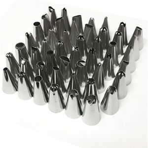 48 stks/partij Pastry Nozzles Cake Decorating Goede Rvs Icing Piping Nozzles Pastry Tips Set Cake Bakken Tools