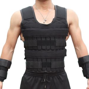 30Kg Laden Gewicht Vest Voor Boksen Gewicht Training Workout Fitness Gym Apparatuur Verstelbare Vest Jacket Zand Kleding
