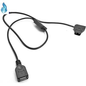 Anton Batterij D-Tap P-Tap Male Connector naar DC 5V Vrouwelijke USB Oplaadkabel voor apple iPhone Android Mobiele Telefoon MP3 MP4