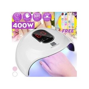 400W Led Lamp Nail Droger 30 Leds Uv Ijs Lamp Voor Drogen Gel Polish 30/60/90/120S Timer Lcd Display Auto Sensor Manicure Tool