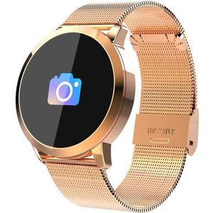 Q8 Oled Bluetooth Smart Horloge Roestvrij Staal Waterdichte Wearable Apparaat Smartwatch Horloge Mannen Vrouwen Fitness Tracker