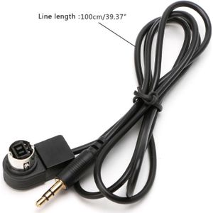 3.5Mm Auto Aux Input Kabel Mini Plug Jack Voor Alpine AI-NET Iphone MP3 Sierlijke