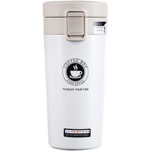 380Ml Draagbare Reizen Koffie Mok Thermoskan Thermo Fles Water Auto Mok Thermocup Rvs Tumbler Cup ^ ^