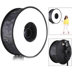 45Cm/18 Ronde Universele Inklapbare Magnetische Ring Flash Speedlite Softbox Diffuser Voor Canon Nikon Sony Pentax Nissin Metz