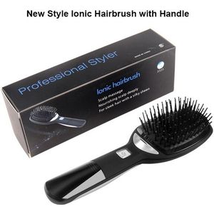Upgrade Elektrische Negatieve Ionic Hair Brush Met Handvat Magic Anti statische Haarborstel Massage Kam Glad Haar Kam Styling Tools