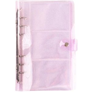 Eenvoudige Transparante Pvc Bindmiddel Notebook Dagboek 6 Agenda Planner Notepad Handbook Ringen Spiraal Organisator N0N7