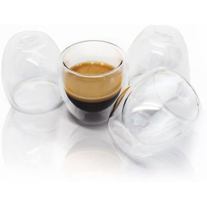 Dubbele Lagen 80ML hittebestendig Glas Materal Koffie Thee Bekers Dubbele Laag 100% Handgemaakte Prachtige Cup Bier glas Mok
