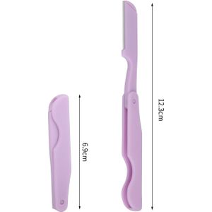 Facial Ontharing Wenkbrauw Shaper Scheren Tarwe Straw Fold Wenkbrauw Trimmer Wenkbrauw Scheermesje Make-Up Tool