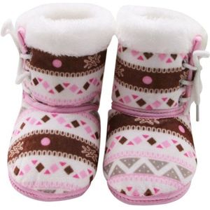 Herfst Winter Warm Fleece Snowboots Voor Baby Meisje Jongen Anti-Silp Prewalker Bootie Schoenen 0-18 Maanden