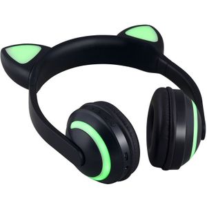 Kat Oor Zeven-kleur Verlichte Stereo Headset Bluetooth Oortelefoon Sport Gaming Draadloze Hoofdtelefoon Fone De Ouvido Sem Fio