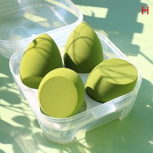 4 Stks/doos Gezicht Make-Up Puff Spons Cosmetische Foundation Powder Blush Blender Cosmetische Blending Sponzen