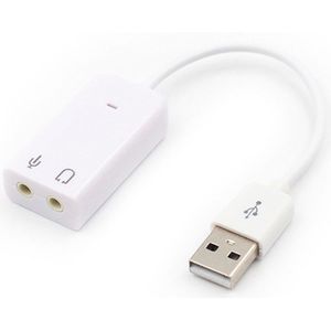 Externe Usb Geluidskaart 7.1 Adapter Usb Naar 3D Virtual Sound Audio Headset 3.5Mm Jack Voor Laptop Notebook