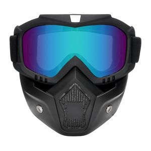 Motorfiets Bril Motocross Motor Moto Bril Afneembare Goggle Uv Bescherming Ski Bike Voor Halley Open Helm Masker