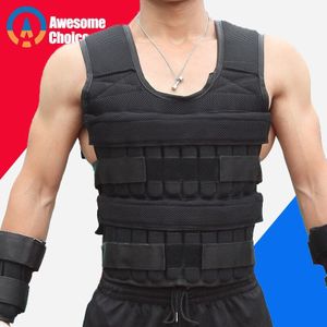 30Kg Laden Gewicht Vest Voor Boksen Gewicht Training Workout Fitness Gym Apparatuur Verstelbare Vest Jacket Zand Kleding