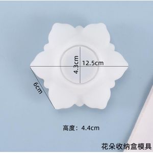 Diy Crystal Epoxy Mold Goede Uitziende Transparante Bloem Opbergdoos Creatieve Handgemaakte Zelfgemaakte Siliconen Mal Voor Hars