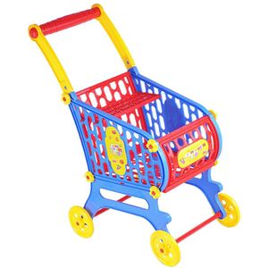 Miniatuur Plastic Winkelwagen Handkar Voor 80 Cm Babypop Of Kids Pretend Play Toy
