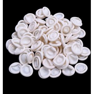 100 Stuks Wegwerp Latex Vinger Babybedjes Sets Vingertoppen Protector Handschoenen