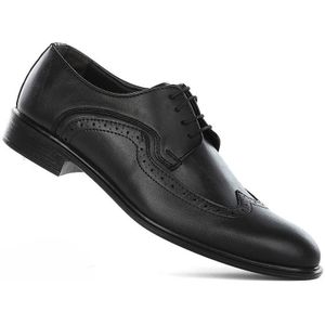 Trend Formele Zwarte Mens Kleding Schoenen Lederen Elegante Klassieke Brogue Schoenen Flats Oxfords Sociale Bruiloft Kantoor Business