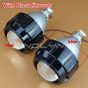 Sinolyn H4 H7 Koplamp Lenzen Bi-Xenon Projector Kit 2.5 Metalen Lens Auto Verlichting Accessoires Retrofit Diy H1 hid Xenon Lamp