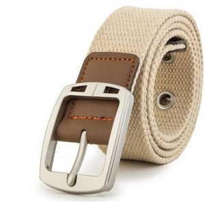 Mannen Unisex Hard Metalen Pin Gesp Riem Man Canvas Tailleband Toevallige Riemen Mannen