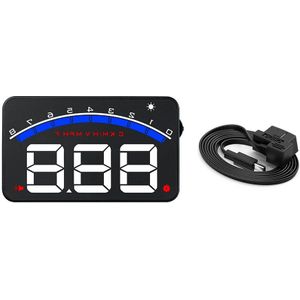 Wiiyii M6 Hud OBD2 Head Up Display Waarschuwing Systeem Voorruit Projector Auto Elektronische Overspeed Water Temperatuur Voltage
