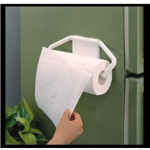 Multifunctionele Wall mounted Toiletrolhouder Keuken Papieren Handdoek Opbergdoos Plastic Wrap Roll Rack Badkamer Accessoires