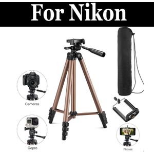 Professionele Statief Digitale Camera Tilt Pan Hoofd Draagbare Lichtgewicht Voor Nikon D3100 D3200 D3300 D3400 D3500 D4 D4s D5 D500