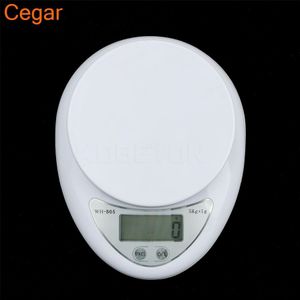 Draagbare 5Kg X 1G Digitale Weegschaal Lcd Digitale Elektronische Schalen Steelyard Voedsel Dieet Postal Weegschaal Balance Meten Gewicht libra